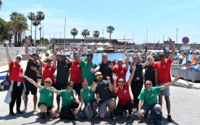 2 équipes du pôle Travail protégé et adapté au défi à la rame du Cros de Cagnes – 23/06/19