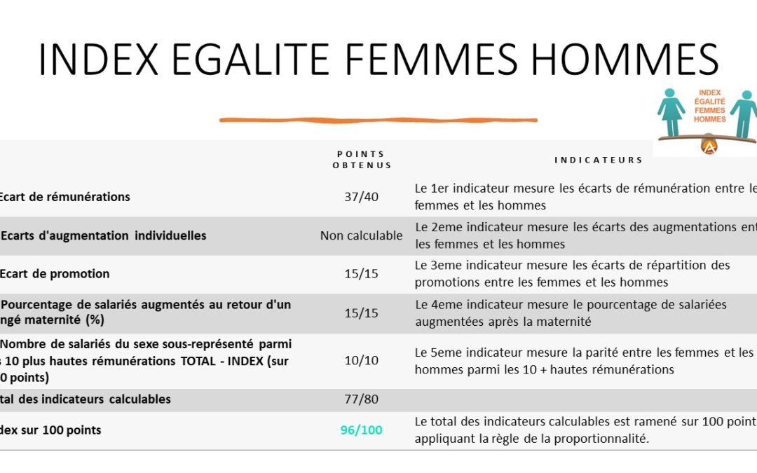 Index Egalité Hommes / Femmes