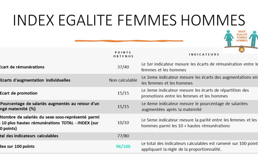 Index Egalité Femmes Hommes 2022